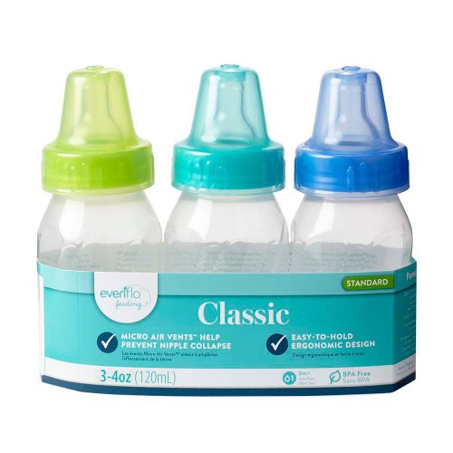 Evenflo Classic Slow Flow (0-3 Months) 4 oz Bottles