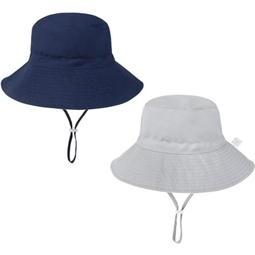 Century Star Baby Sun Hat Smile Face Boys UPF 50+ Sun Protective Bucket hat Kids Wide Brim Beach Hats Caps