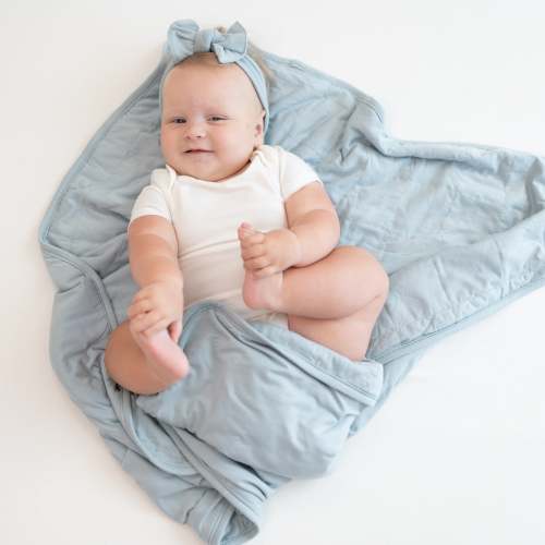 Bamboo Baby Blanket in Fog Grey | 1.0 TOG | Kyte Baby