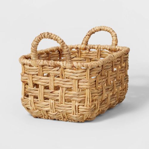Rectangular Twisted Open Checkered Weave Basket - Brightroom™, Size: Tall