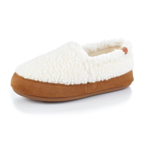 Acorn Women’s Moc Slippers with Comfortable Cloud-Like Feel, Soft and Cozy Uppers and Non-Slip Sole