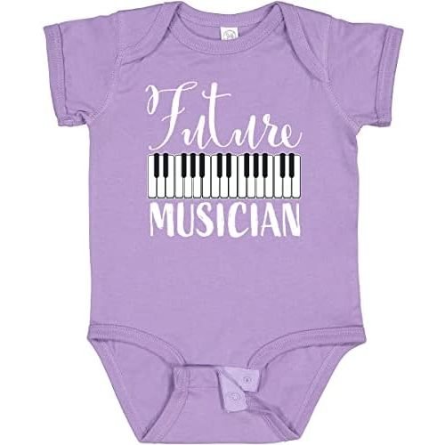 inktastic Future Musician- Piano Music Baby Bodysuit
