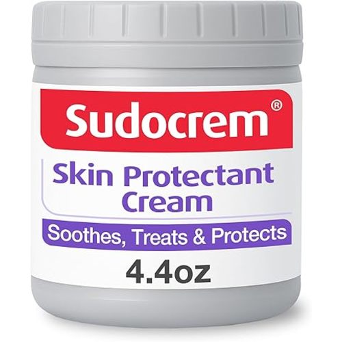 Sudocrem Diaper Rash Cream for Baby's Skin, Triple Action Diaper Rash Paste that Soothes, Treats and Protects, 15.29% Zinc Oxide Cream - 4.4oz (125g)