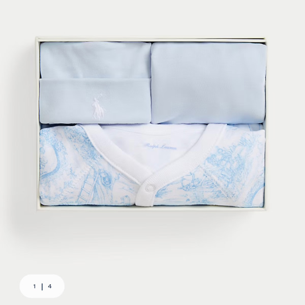 Toile Cotton 3-Piece Gift Set