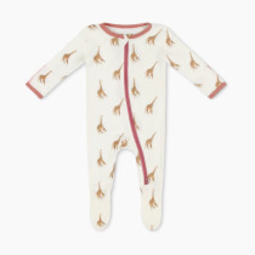 Bamboo Little Bamboo Footie - Giraffe, 3-6 M