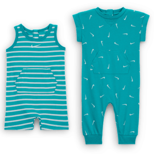 Nike Essentials Baby (0-9M) Short Sleeve and Tank 2-Pack Romper Set