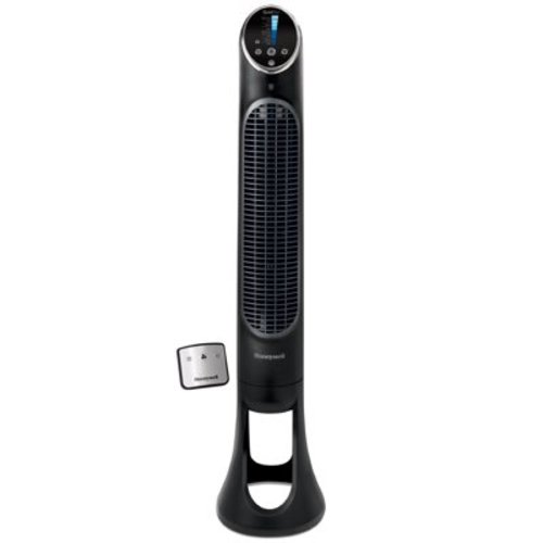 Honeywell 40" Black Quiet Set Oscillating Tower Fan, 30ft Air Circulation Power, 8 Speed, Auto Off Timer, HYF290B