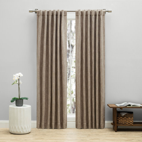 Ricardo Trading Haven Blackout Linen Curtain Panel - Harvest, 52"W X 63"L