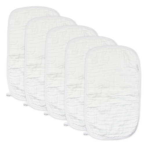 5-Pack Organic Cotton Multi-layer Woven Burp Cloths | Honest Baby Clothing