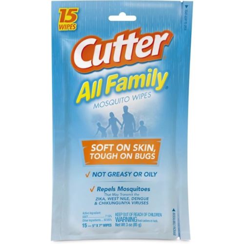 Cutter All Family Mosquito Wipes (7% DEET)