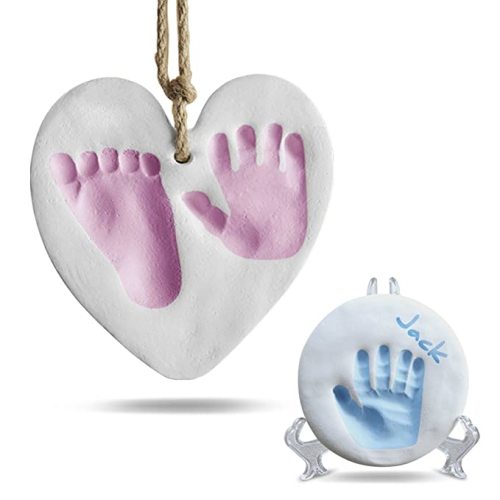 Bubzi Co Baby Keepsake Ornament - Baby Hand and Footprint Kit - Newborn Keepsake Ornament for Personalized Baby Gifts & Nursery Decor, Baby Handprint Kit for Girls & Boys