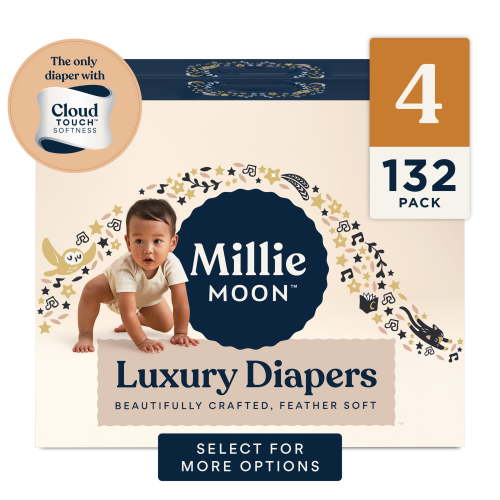 (2 pack) Millie Moon Luxury Diapers, Size 4, 66 Count
