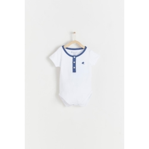 Sam Mandarin Collar Short Sleeve Bodysuit
