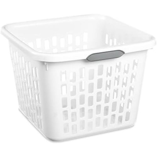 Sterilite 1.5 Bushel Square Laundry Basket USA BPA-free Large 19"x18.5"x13.5"
