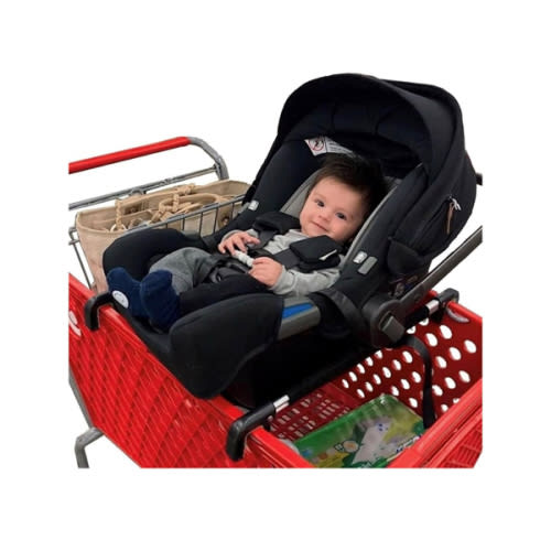 Totes Babies - Car Seat Carrier for Shopping Carts, Allows Babies, Newborns, Infants and Toddlers to Stay Snug or Sleeping in Car Seat While Parents Shop, As Seen on Shark Tank