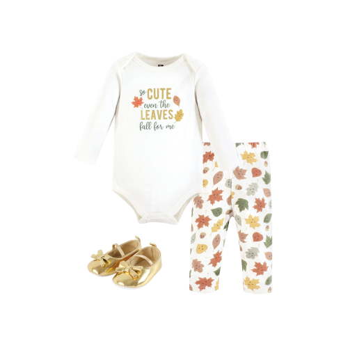 Hudson Baby Long Sleeve Bodysuit Pant Set with Shoes, 0-18 Months, Comfortable Newborn Clothes