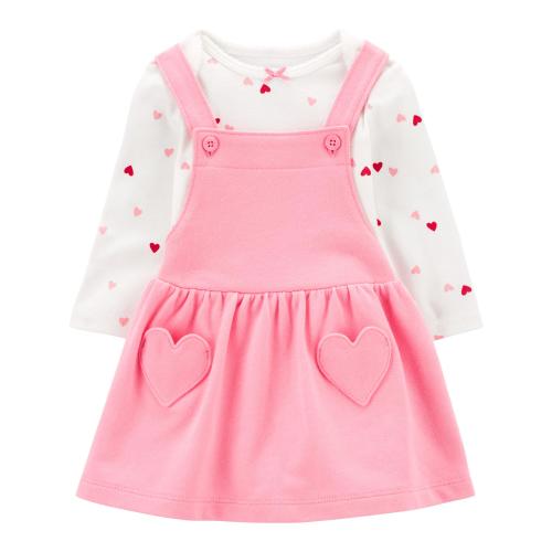 Carter's Child of Mine Baby Girl Valentine's Dress Set, 2-Piece, Sizes Newborn-12 Months