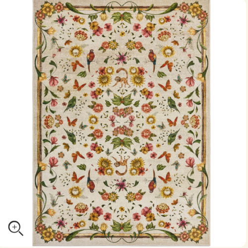 Rosa - Natural Berry - Washable Rug– Tumble