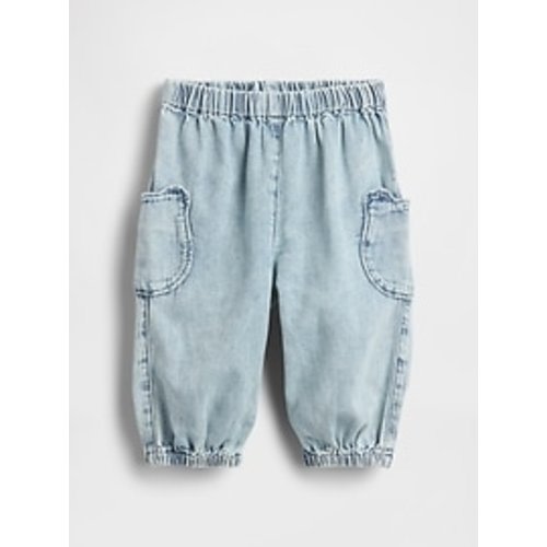 Baby Bear Pocket Denim Joggers | Gap