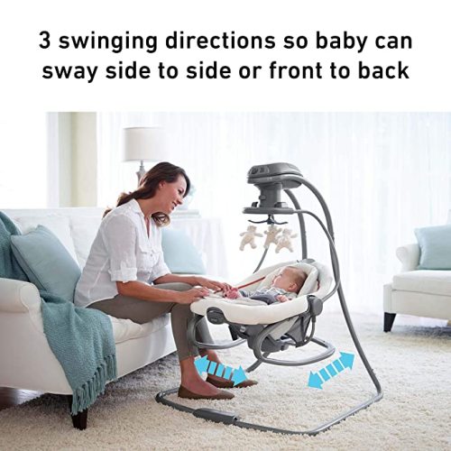 Graco DuetSoothe Swing and Rocker - Sapphire - 1 Count (Pack of 1)