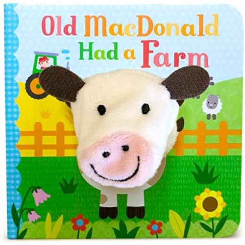 Old MacDonald Had a Farm Finger Puppet Board Book Nursery Rhyme, Ages 1-4
