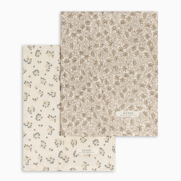 2-Pack Muslin Burp Cloths