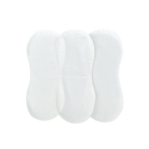 Changing Pad Liner, Fits in Peanut Shaped Changing Pads, Super Soft Peanut Changer Liners are Warm On a Baby's Back, Thicker Waterproof Pads are Machine Washable - 3 Pack