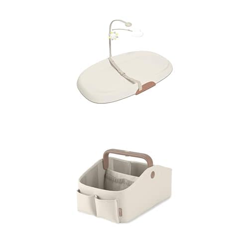 Skip Hop Newborn Essentials Starter & Baby Gift Set, Changing: Changing Pad & Diaper Caddy, Oat