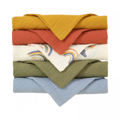 AUQ 5 Pack Baby Hooded Towels,100% Muslin Cotton Baby Bath Towel With Hood for Newborn,Infant,Toddler,Ultra Soft And Absorbent Baby Essentials Bath Towels for Boys Girls