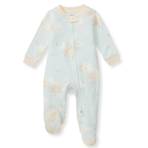 Good Night Sky Organic Cotton Sleep and Play Ice Flow