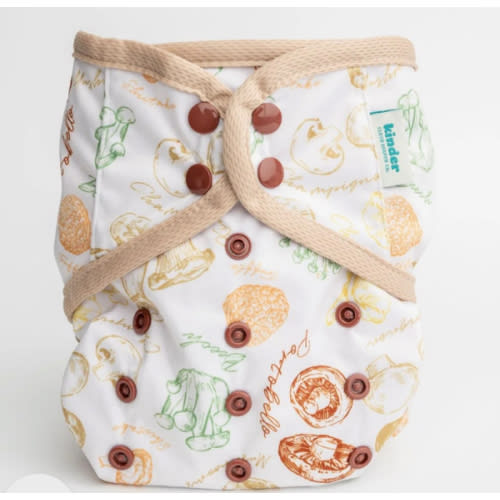 Kinder | Wipeable Cloth Diaper Cover, Grows with your Baby — Mellow Mushrooms
