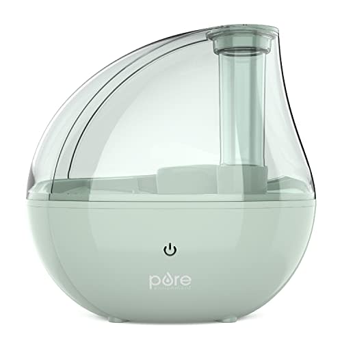 Pure Enrichment PureBaby Ultrasonic Cool Mist Humidifier & Soft Glow Night Light, Whisper-Quiet and Ideal for Baby Nurseries & Kids Bedrooms to Relieve Congestion, Colds, & Coughs (Whisper Green)