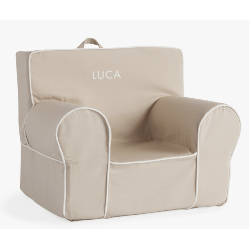 Anywhere Chair®, Twill with White Piping | Pottery Barn Kids