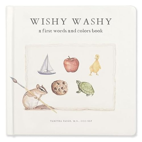 Wishy Washy: A Board Book of First Words and Colors for Growing Minds