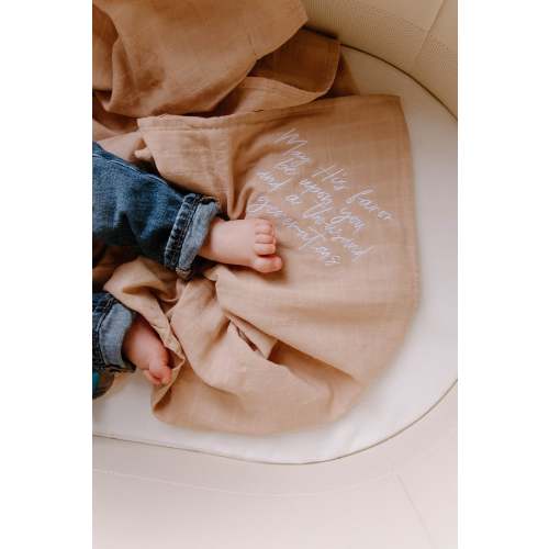 May His Favor Embroidered Swaddle Blanket – OUR HOUSE ABOVE