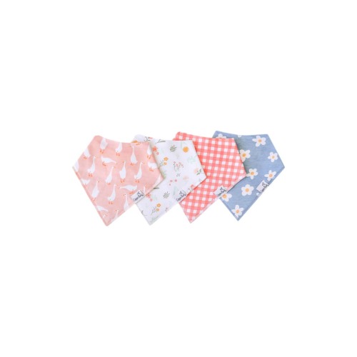 Copper Pearl Bandana Bibs (4 Pack) - Pink Multi