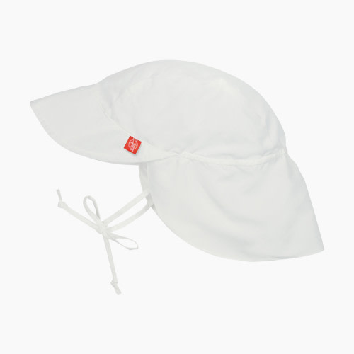 Lassig Sun Protection Flap Hat - White, 6-18 Months
