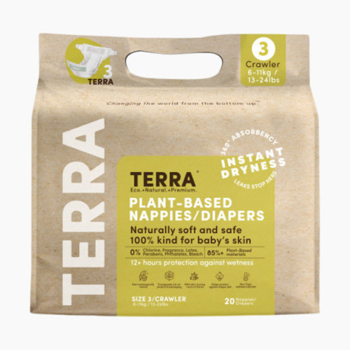Terra Premium Plant-Based Diapers - Size 3 (160 Ct)