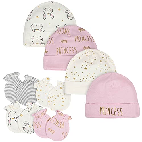 Gerber baby-girls Cap and Mitten Sets