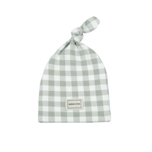 Gorro Knot Vichy Musgo