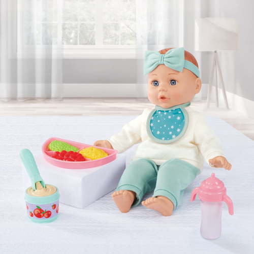 My Sweet Love Baby Doll Play Set, 14-inch Soft Body Doll with Outfit and 12 Pieces