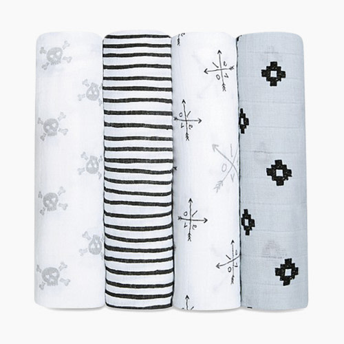 Aden + Anais Classic Cotton Muslin Swaddle (4 Pack) - Lovestruck