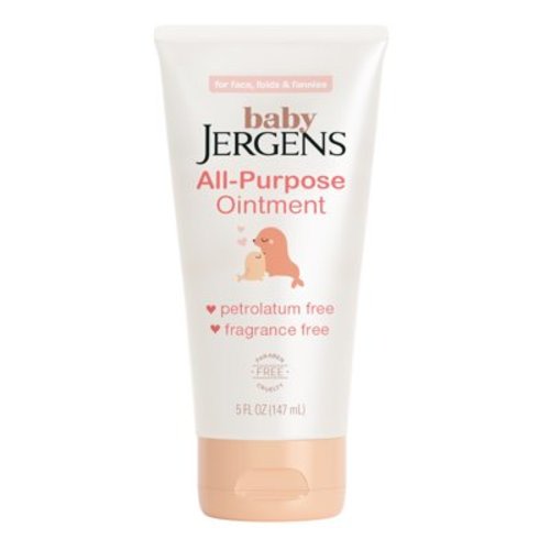 Baby Jergens All-Purpose Ointment, Plant-Based Moisturizers, Petrolatum Free & Pediatrician-Tested, 5 oz