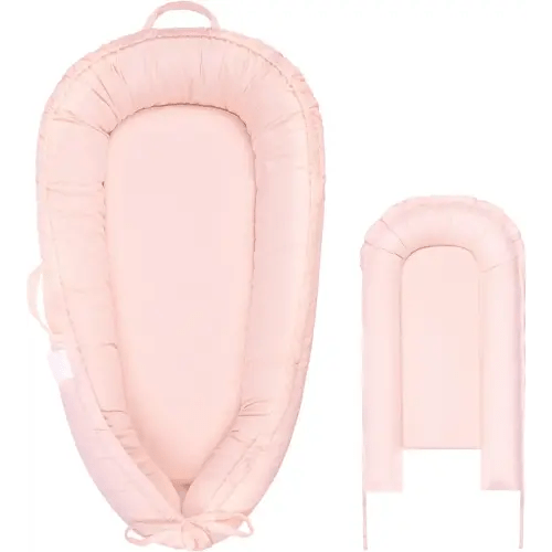 Baby Lounger Cover for Boys and Girls, Pink 100% Cotton Baby Nest Cover, Breathable Replacement Cover for Infant and Newborn Snuggle Me Lounger, Cover Only