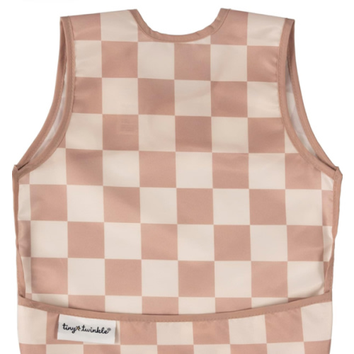 Tiny Twinkle Mess Proof Baby Bib - Waterproof Toddler and Baby Apron - Machine Washable - PFAS, PVC, BPA, Phthalate Free