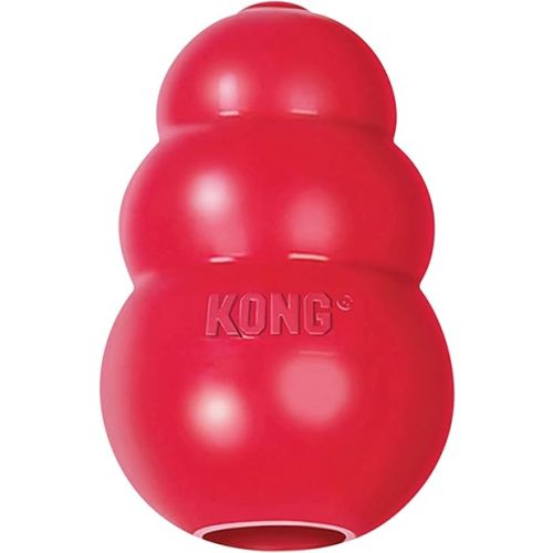 KONG Classic Stuffable Dog Toy - Fetch & Chew Toy for Dogs - Treat-Filling Capabilities & Erratic Bounce for Extended Play Time - Durable Natural Rubber Material - for Large Dogs