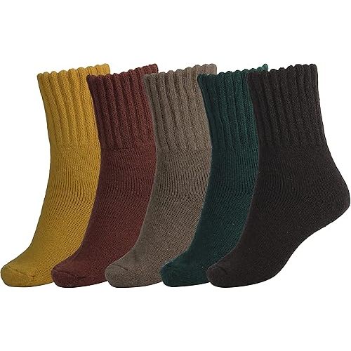 BomKinta Boot Socks for Women Winter Solid Thick Warm Socks Cozy Crew Socks Christmas Gift