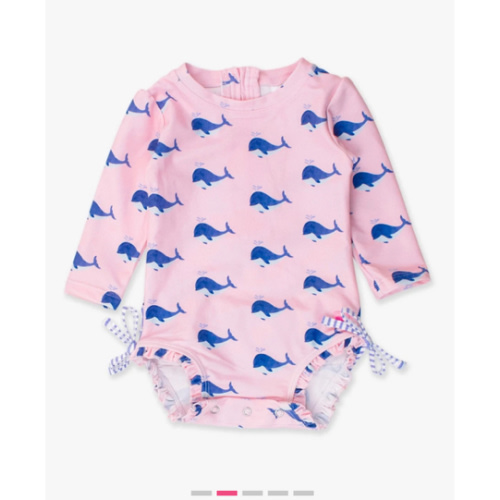 Novelty Print Long Sleeve One Piece Rash Guard