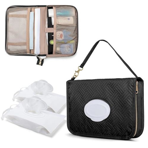 Diaper Clutch Bag, Black