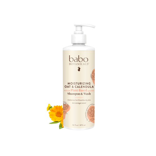 Moisturizing Oat & Calendula Shampoo & Wash - 16oz